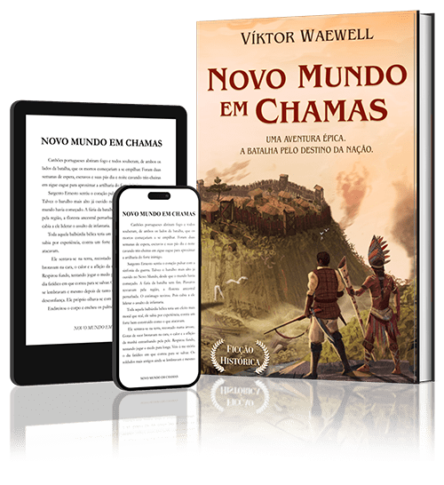 Livro Novo Mundo em Chamas | Ficção Histórica | Literatura Brasileira Contemporânea